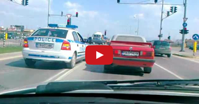Ето как някой карат BMW-тата си в България! Вижте какво стана след като дойдоха ченгетата (ВИДЕО)