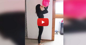 Тази жена вдиша въздуха от балона... РЕЗУЛТАТА Е НЕОЧАКВАН! (ВИДЕО)
