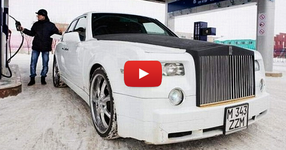 Той купил един стар Mercedes 124 и го превърнал в Rolls Royce Phantom! ЕВАЛА МАЙСТОРЕ! (ВИДЕО)