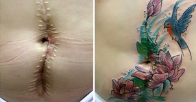 Тази жена прави безплатни татуировки на хора, които са били жертви на насилие! (СНИМКИ)