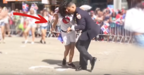 Полицай кани жена да танцуват. Няма да може да отделите поглед от тях, когато видите как танцуват! (ВИДЕО)