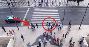 УНИКАЛНО! Ето как в Лисабон са накарали пешеходците да НЕ пресичат на червено! (ВИДЕО)