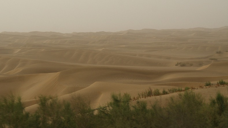 магистрала китай пустиня 446 км